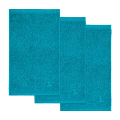 Abbildung von möve Superwuschel Gästetuch 30 x 50 cm aus 100% Baumwolle, lagoon 3er Set