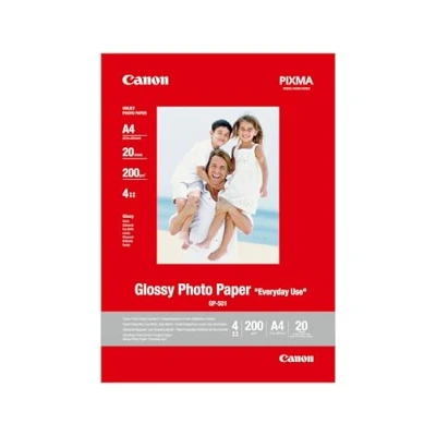 Abbildung von Canon Fotopapier GP 501 glänzend weiß DIN A4 100 Blatt für Tintenstrahldrucker PIXMA Drucker (200 g/qm)