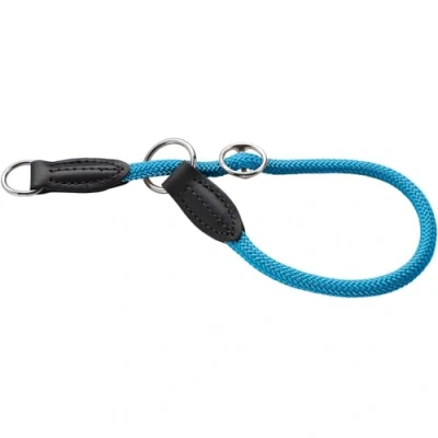 Abbildung von HUNTER Freestyle Dressurhalsung, Hundehalsband, Zugstopper, robust, wetterfest, 35 (S), petrol