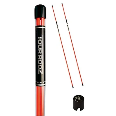 Abbildung von Longridge Men&#039;s Practice Aid Tour Rodz Alignment Sticks Zubehör Golf, Orange, TU EU UK