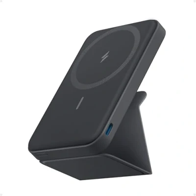 Abbildung von Anker 622 Magnetische Kabellose Powerbank (MagGo), 5000mAh Klappbare mit USB C für iPhone 14/13/12, Interstellar