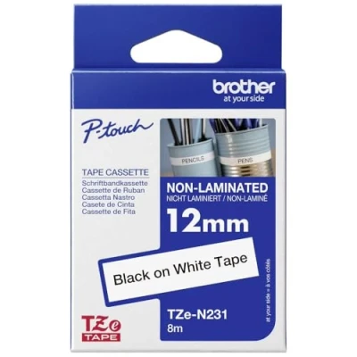 Abbildung von Brother TZEN231 Thermodirektdrucktechnologie Schwarz/Weiß