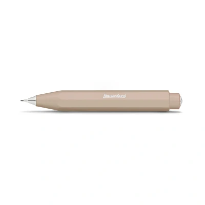 Abbildung von Kaweco 10001171 Skyline Sport Macchiato Druckbleistift 0.7mm HB I Minenbleistift aus hochwertigem Kunststoff in oktogonalem Acht Kant Design Druckminenbleistift 11 cm 14 mm Ø Druck Bleistift nachfüllbar
