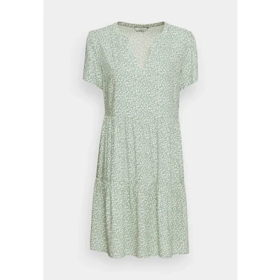 Abbildung von ONLY Onlzally LIFE THEA Dress Freizeitkleid, Damen, Größe: XXS, Green/white