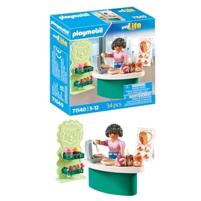 Abbildung von PLAYMOBIL MyLife Süßigkeitenstand Spielzeug für Kinder ab 5 Jahren 71540