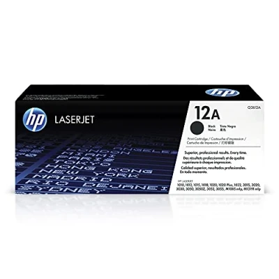 Abbildung von HP 12A (Q2612A) Schwarz Original Toner für Laserjet 1010, 1020, 1022, 3015, 3050, 3055