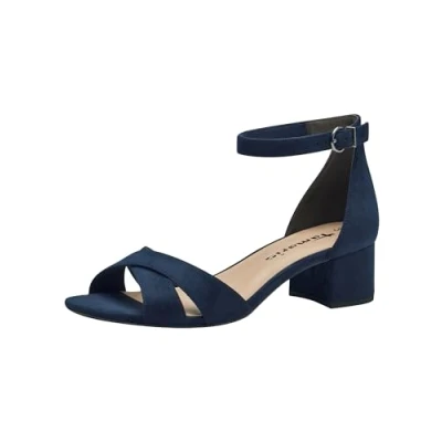 Abbildung von Tamaris Riemensandalette, Damen, Größe: 37, Navy Schuhe