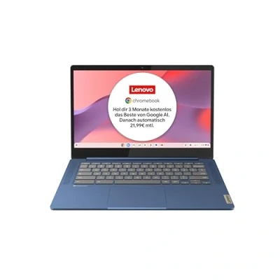 Abbildung von Lenovo Chromebook IdeaPad Slim 3 14&quot; Full HD Display MediaTek Kompanio 520 4GB RAM 64GB SSD ARM Mali G52 Grafik Chrome OS QWERTZ blau