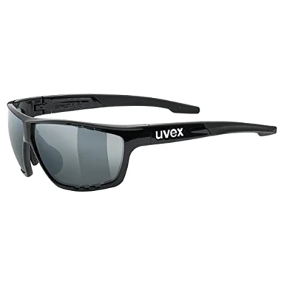 Abbildung von uvex sportstyle 706 Sportbrille für Damen und Herren starker Schutz vor Sonnenstrahlung druckfreier Sitz &amp; perfekter Halt black/silver one size