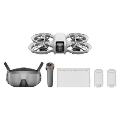 Abbildung von DJI Neo Motion Fly More Combo, Mini drohne mit 4K UHD Kamera für Erwachsene, 135 g selbstfliegende Drohne, follow me funktion, Handflächenstart, KI Motivverfolgung, RC 3 und Akkus