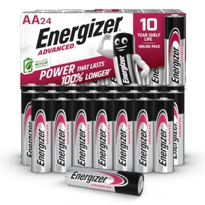 Abbildung von Energizer Advanced AA Batterien 1,5V Alkaline, Leistungsstark &amp; Langlebig, Packung mit 24 Stück