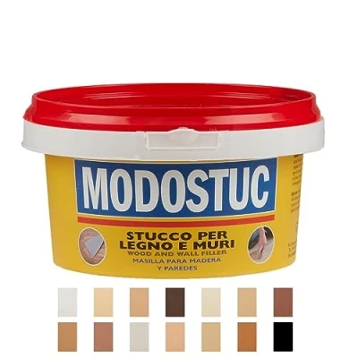 Abbildung von Original MODOSTUC Holzkitt Mahagoni 500g Gebrauchsfertige Füllmasse für Holz &amp; Wand, Spachtelmasse, perfekte Klebefestigkeit schnell trocknend, ideal zum Reparieren von Holzschäden