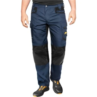Abbildung von ACE Constructor Herren Arbeitshose lang Männer Arbeitshosen mit Stretch Bund, Cargo &amp; Kniepolster Taschen Navy 54