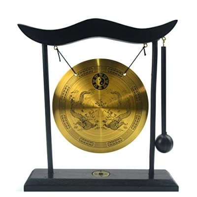 Abbildung von Gong mit Schlägel Tragbare Messing Klein Tamtam H1303