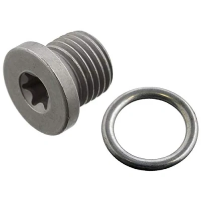 Abbildung von febi bilstein 103344 Verschlussschraube mit Dichtring, 1 Stück, Silber