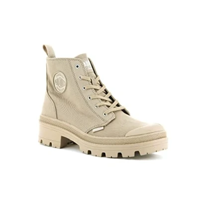 Abbildung von Palladium Pallabase Plateaustiefelette, Damen, Größe: 43, Caramel Schuhe