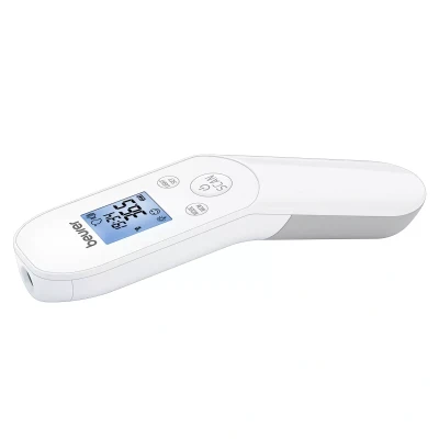 Abbildung von Beurer FT 85 kontaktloses digitales Infrarotthermometer, schnelles Fieberthermometer zur hygienischen, sicheren Messung der Körpertemperatur an Stirn