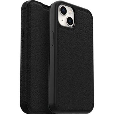 Abbildung von Otterbox Strada Leder Book Case Schwarz Apple iPhone 13