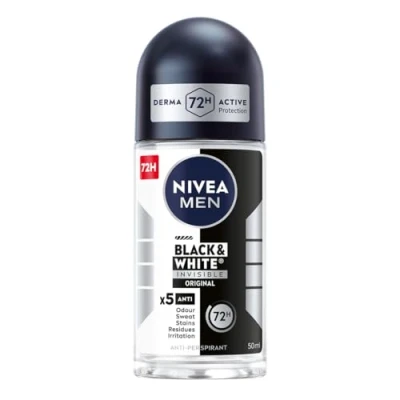 Abbildung von NIVEA MEN Black&amp;White 72 H Invisible Original Antitranspirant im Ball für Männer 50 ml