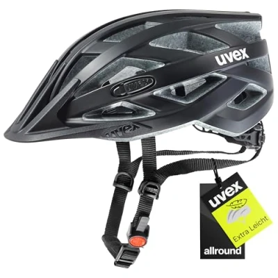 Abbildung von uvex i vo cc Leichter Allround Helm für Damen und Herren individuelle Größenanpassung erweiterbar mit LED Licht Black matt 52 57 cm