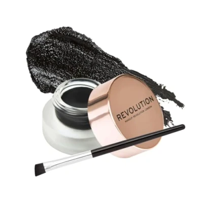 Abbildung von Makeup Revolution GEL Eyeliner POT WITH Brush Set, Damen, Größe: 3 g,