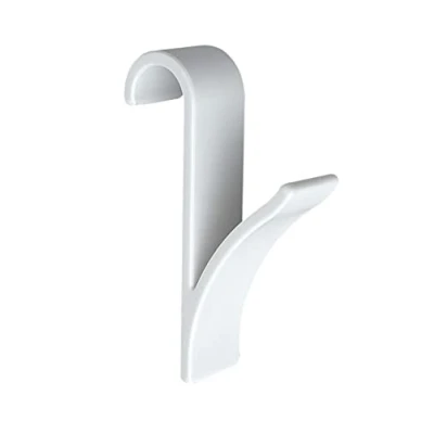 Abbildung von WENKO gancio per radiatore rotondo, pratico set da 2, asciugamani, appendere in modo flessibile, tutti i radiatori standard, plastica, ciascuno 2,5x10,5x7cm, bianco