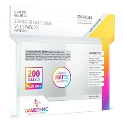 Abbildung von Gamegenic, MATTE Standard Sleeve Value Pack 200, color code: Gray