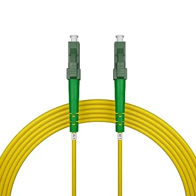 Abbildung von nexinex OS2 Glasfaserkabel LC/APC auf (7m) Patchkabel Simplex Singlemode FTTH Glasfaser LWL Lichtwellenleiter Kabel LC/LC
