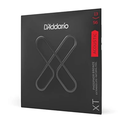 Abbildung von D&#039;Addario Gitarrensaiten Westerngitarre Akustikgitarre Premium beschichtete, langlebige Saiten für XTAPB1356 Phosphor Bronze Medium (13 56)