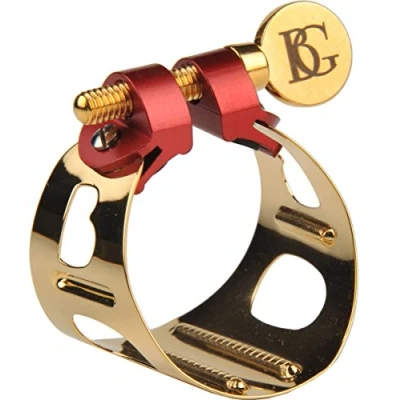 Abbildung von BG Ligature Duo goldfarben lackiert Tenorsaxophon