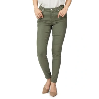 Abbildung von Amazon Essentials Damen Elastische Skinny Jeans Mit Mittlerer Leibhöhe, Helles Olivgrün, 44 Kurz