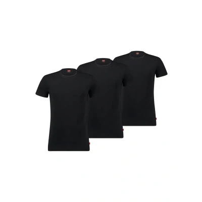 Abbildung von Levi&#039;s Classic Solid CREW 3 PACK Unterhemd/shirt, Herren, Größe: Small, Jet black