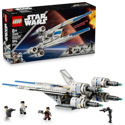 Abbildung von LEGO Star Wars 75399 Rebel U Wing Starfighter Spielzeug mit Schwenkflügelfunktion &amp; 3 Minifiguren inkl. Cassian Andor K 2SO Droidenfigur Geschenk für Jungen ab 8 Jahren Staffel 2 Fans