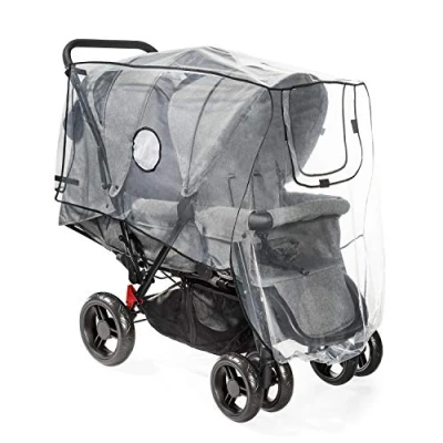 Abbildung von Reer RainCover Duo Regenschutz für Geschwisterwagen, 1er Pack