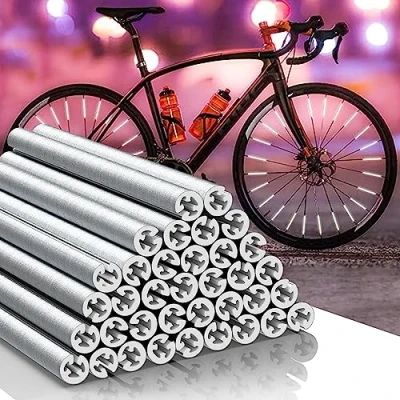 Abbildung von Büchel Unisex Erwachsene 72er Verpackung Speichenreflektoren Seku Clips StVZO zugelassen 3M Scotchlite Material 360 Grad Sichtbarkeit, silber, 72 Stück EU