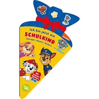 Abbildung von PAW Patrol Ich bin jetzt ein Schulkind! Eintragen, Rätseln, Stickern: Das perfekte Geschenk Für die Schultüte. Kinder ab 5 Jahren, 17,1 x 29,3 cm, Yellow