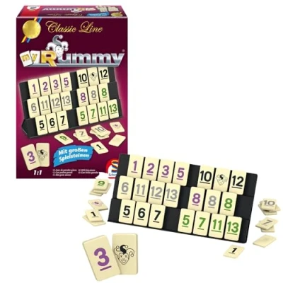 Abbildung von Schmidt Spiele 49282 Classic Line MyRummy, Legespiel mit großen Spielsteinen