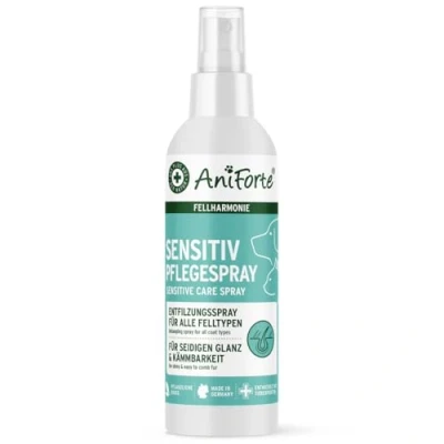 Abbildung von AniForte Fellharmonie Pflegespray Sensitive 200ml Sanfte Fellpflege für Hunde &amp; Katzen, Entwirrungsspray zur Entfilzung als Kämmhilfe