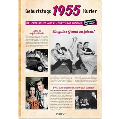 Abbildung von 1955 Geburtstagskurier: Druckfrisches aus Kindheit und Jugend Zum 70. Geburtstag (Geburtstags Zeitung)