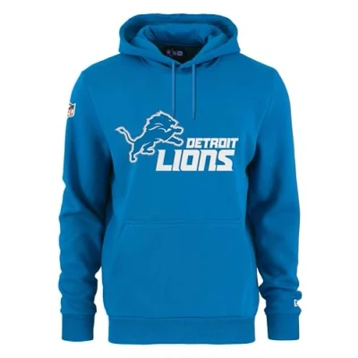 Abbildung von New Era NFL Detroit Lions Team Logo and Name Hoodie, Farbe:Lions Blau, Größe:M