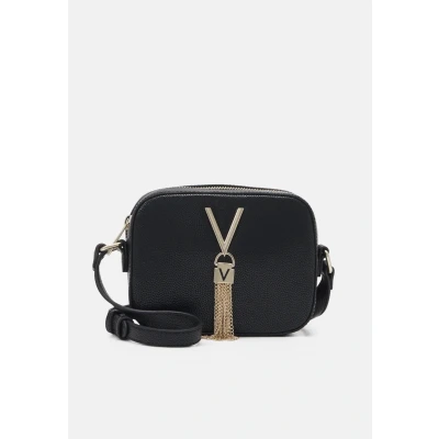 Abbildung von Valentino Bags Divina Umhängetasche nero/goldcoloured, Damen, Größe: One Size, Nero/gold coloured