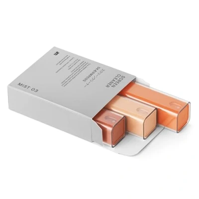 Abbildung von am Handy Reinigungsset mit Bildschirmreiniger Spray: All in One Display Reiniger für Auto, Smartphone, Tablet und PC Screen Cleaner 3er Pack Orange
