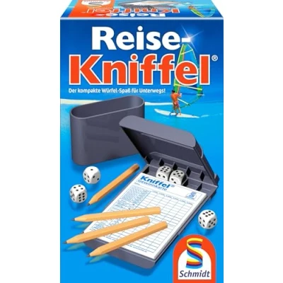 Abbildung von Schmidt Spiele 49091 Reise Kniffel mit Zusatzblock, bunt