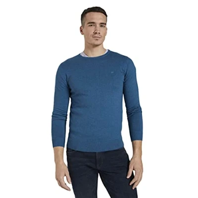Abbildung von TOM TAILOR Herren Basic Strickpullover mit Crewneck