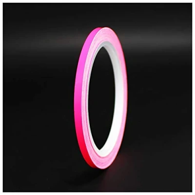 Abbildung von Finest Folia 10 Meter (0,79/Meter) Glanz Zierstreifen Auto Motorrad Boot Modellbau Silber Chrom Dekorstreifen Seitenstreifen (Neon Pink, 3mm Breite)