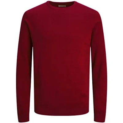 Abbildung von JACK &amp; JONES Herren JJEBASIC Knit Crew Neck NOOS 12137190, Crockery, S