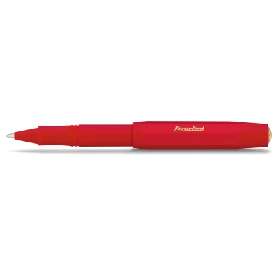 Abbildung von Kaweco CLASSIC SPORT Rollerball Red I Gel / Kugelschreiber aus hochwertigem Kunststoff mit Keramikkugel Klassischer Kuli in Rot 13 g Tintenroller 0.7 mm Mine Gelroller 13,5 cm