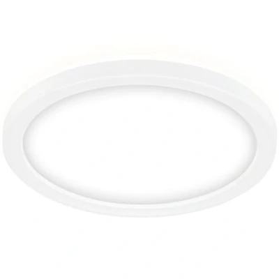 Abbildung von BRILONER LED Panel, Deckenleuchte ultra flach 28 mm, Deckenlampe mit Hintergrundbeleuchtungseffekt, 12 Watt, 1.400 Lumen, 4.000 Kelvin, Weiß, Rund, Ø 19cm
