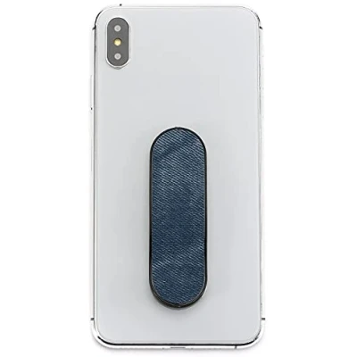 Abbildung von MOMO STICK Das Original! Smartphone Fingerhalter Handy Fingerhalterung Halter Ständer Griff Halterung Ring (Denim Series Blue)