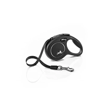 Abbildung von flexi New Classic XS Gurt 3 m schwarz für Hunde bis 12 kg